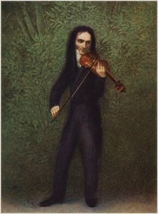 ニッコロパガニーニの肖像 作： Georg Friedrich Kersting