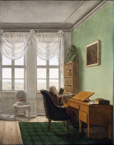 ドイツ語  Reinhards Studierstube クートシャプレン、ラインハルトの書斎 作： Georg Friedrich Kersting