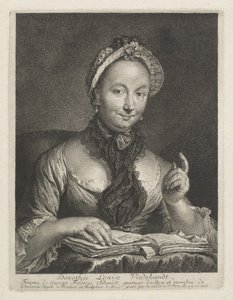 ドロテ・ルイーズ・ヴィーデバンド（芸術家の妻） 作： Georg Friedrich Schmidt