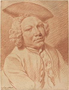 三角帽子の男の肖像 作： Georg Friedrich Schmidt