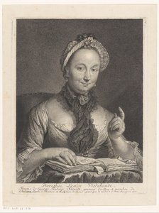 画家ゲオルク・フリードリッヒ・シュミットの妻、ドロテ・ルイーズ・ヴィーデバンドの肖像 Dorothée Louise Viedebandt, Femme de George Frederic Sc​​hmidt (オブジェクトのタイトル) 作： Georg Friedrich Schmidt