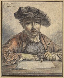 自画像スケッチ 作： Georg Friedrich Schmidt