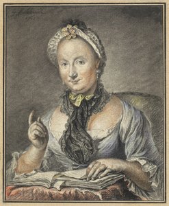 本を持った芸術家の妻 作： Georg Friedrich Schmidt