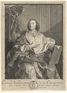モンシニョール ルイ＝シャルル・ドルレアン・ド・サン＝アルバン、カンブレー大司教 作： Georg Friedrich Schmidt after Hyacinthe Rigaud