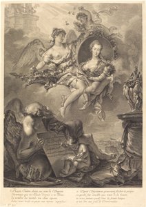 ルイーズ・アルベルティーヌ・ド・ブラント、バロネス・フォン・グラペンドルフ 作： Georg Friedrich Schmidt, after Pierre Le Sueur