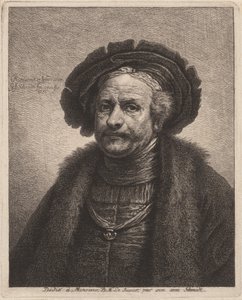 レンブラントの自画像 作： Georg Friedrich Schmidt, after Rembrandt van Rijn
