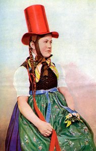 サンデードレスを着た森の乙女、1922年。