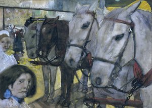 1893年のアムステルダムのダムにある馬車