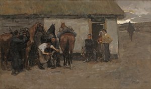 鍛冶屋 1881-84年頃（キャンバスに油彩） 作： Georg Hendrik Breitner