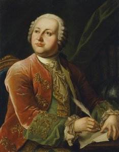 ミハイル・ロモノソフの肖像 (ミハイル・ヴァシリエヴィッチ・ロモノソフ) (1711-1765) パー匿名、18世紀後半。 d