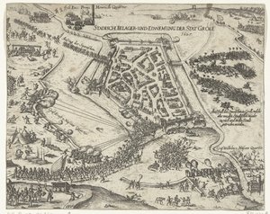 フレデリック・ヘンドリックによるグロール包囲戦、1627年 Stadische belager- und einnemung der stat Groll. 1627 (オブジェクトのタイトル)