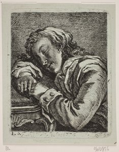 眠っている男 作： Georg Mathias Fuchs