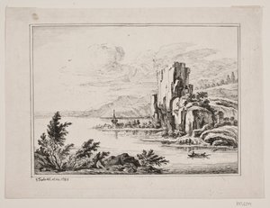 湖畔の山岳部 作： Georg Mathias Fuchs