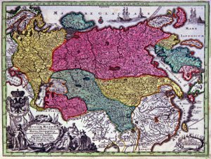 ロシア帝国 作： Georg Matthäus Seutter