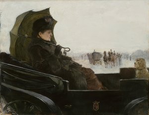 ランダウアー、パリの女性。 1881-83年頃 作： Georg Pauli