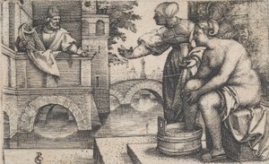 ダビデとバテシバ。 作： Georg Pencz