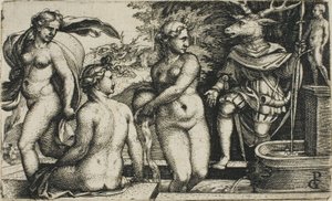 お風呂のダイアナ 作： Georg Pencz