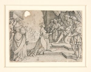 アハシュエロスの前のエステル 作： Georg Pencz