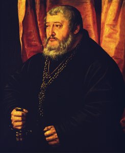 選挙人パラティンオットーヘンリーの肖像、1543年（木の上の油） 作： Georg Pencz