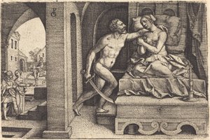 ターキンとルクレティア 作： Georg Pencz