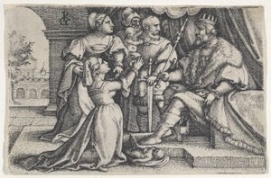 ソロモンの裁き。 作： Georg Pencz