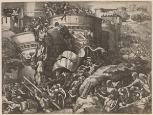 カルタゴの包囲戦、1539年。 作： Georg Pencz