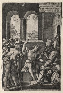 ヨセフの物語：ヨセフが父に夢を語る 作： Georg Pencz