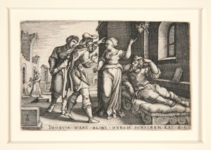 Tobit Blinded, pl. シリーズ「トビトの物語」の 3 作： Georg Pencz