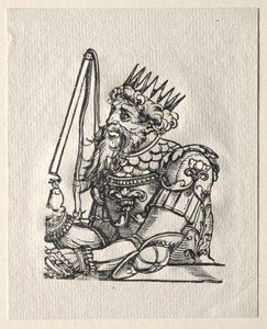 旧約の暴君：ネブカドネザル。 作： Georg Pencz