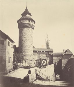 ニュルンベルクの円塔と要塞」1852年頃（写真）。 作： ジョージ・シュミット