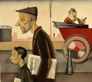 新聞キャリア。 1921年頃 作： Georg Scholz