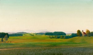トゥンテンハウゼン付近の風景 作： Georg Schrimpf