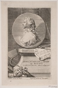 女優アンナ・カタリーナ・フォン・パッソウ 作： Georg Vilhelm Baurenfeind