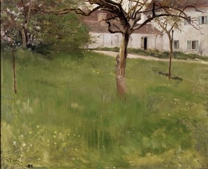 グレスの庭園、1884 作： Georg Vilhelm Pauli