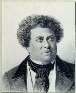 作家アレクサンドル・デュマ（1802-1870）の肖像