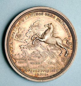 ジョージ1世の即位を記念したメダル