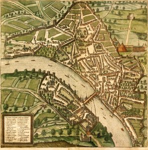 スイス、バーゼル 作： Georg and Hogenberg Franz (1535 90) Braun