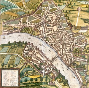 スイス、バーゼル 作： Georg and Hogenberg Franz (1535 90) Braun