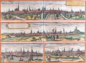 ドイツ、ブルンスウィック、リューネブルク、ブレーメン、アルテンブルク 作： Georg and Hogenberg Franz (1535 90) Braun