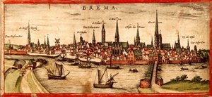 ブレーメン 作： Georg and Hogenberg Franz (1535 90) Braun