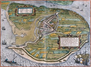 オランダ、ブリエル 作： Georg and Hogenberg Franz (1535 90) Braun
