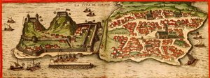 ギリシャ、コルフ島 作： Georg and Hogenberg Franz (1535 90) Braun