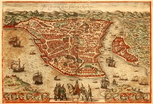 イスタンブール 作： Georg and Hogenberg Franz (1535 90) Braun