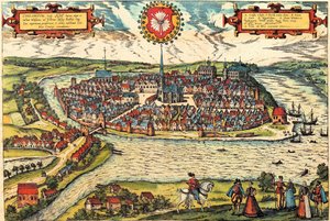 ドイツ、キール 作： Georg and Hogenberg Franz (1535 90) Braun