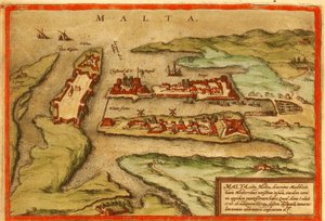 マルタ 作： Georg and Hogenberg Franz (1535 90) Braun