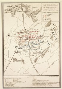 ワーテルローの戦いの地図