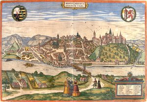 ドイツ、マイセン 作： Georg and Hogenberg Franz (1535 90) Braun