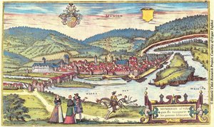 スイス、ムンデン、ムント 作： Georg and Hogenberg Franz (1535 90) Braun