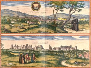 オックスフォード、ウィンザー城、イギリス 作： Georg and Hogenberg Franz (1535 90) Braun
