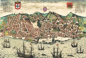 ポルトガル 作： Georg and Hogenberg Franz (1535 90) Braun